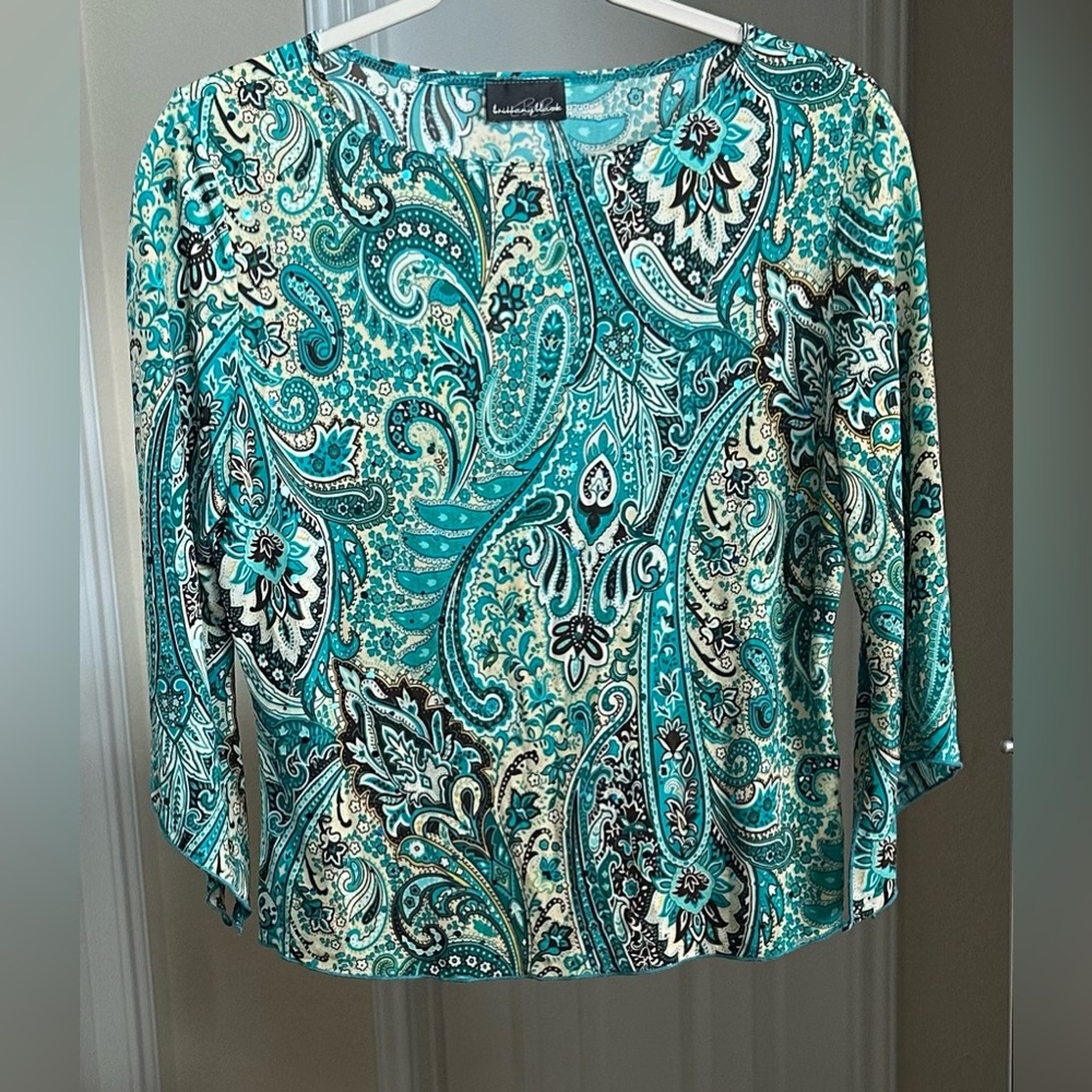 Brittany Black Colorful Top